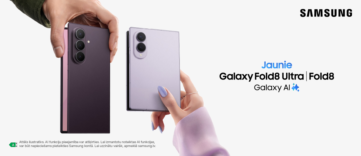 Samsung Galaxy Fold8 Ultra, Fold8 un Flip8 salokāmie viedtālruņi